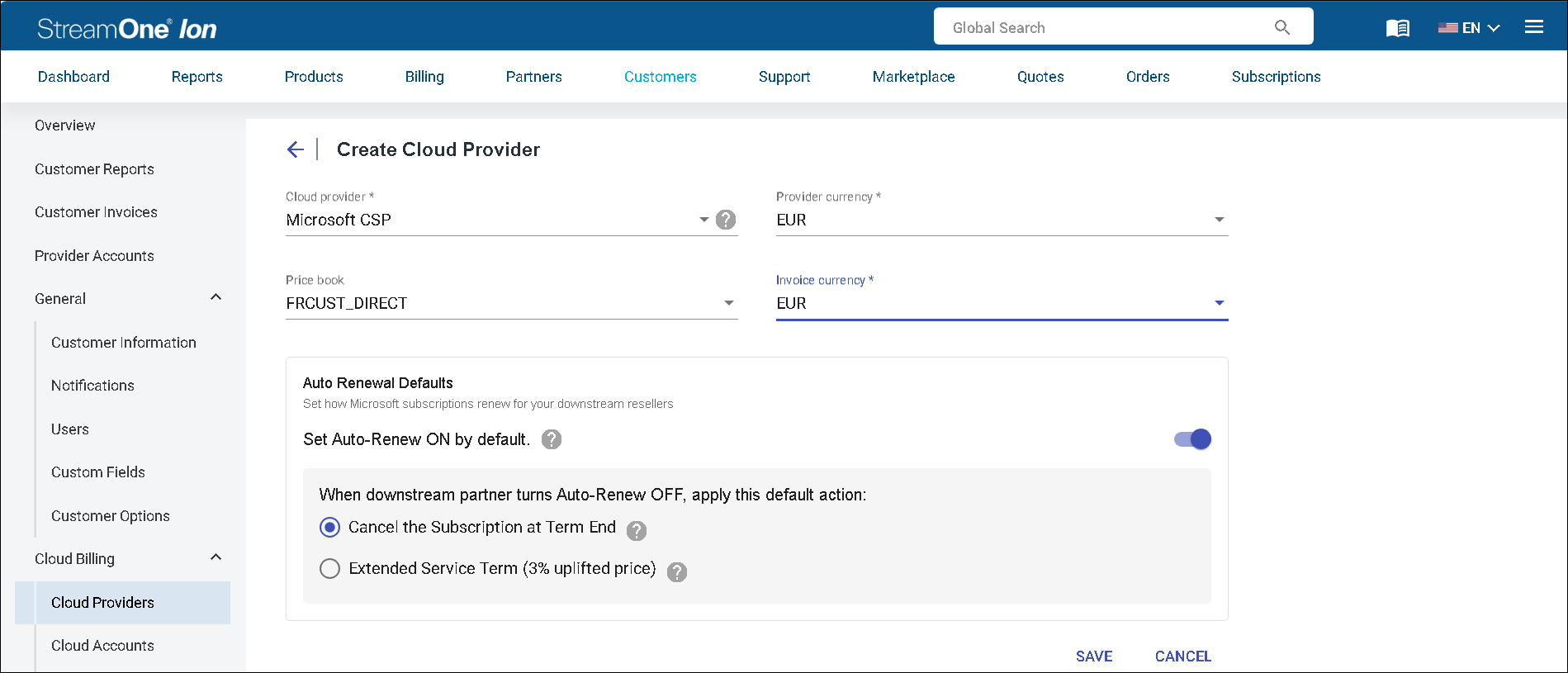 Attach Pricebook
