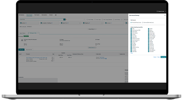 9. Export Invoice and Serials