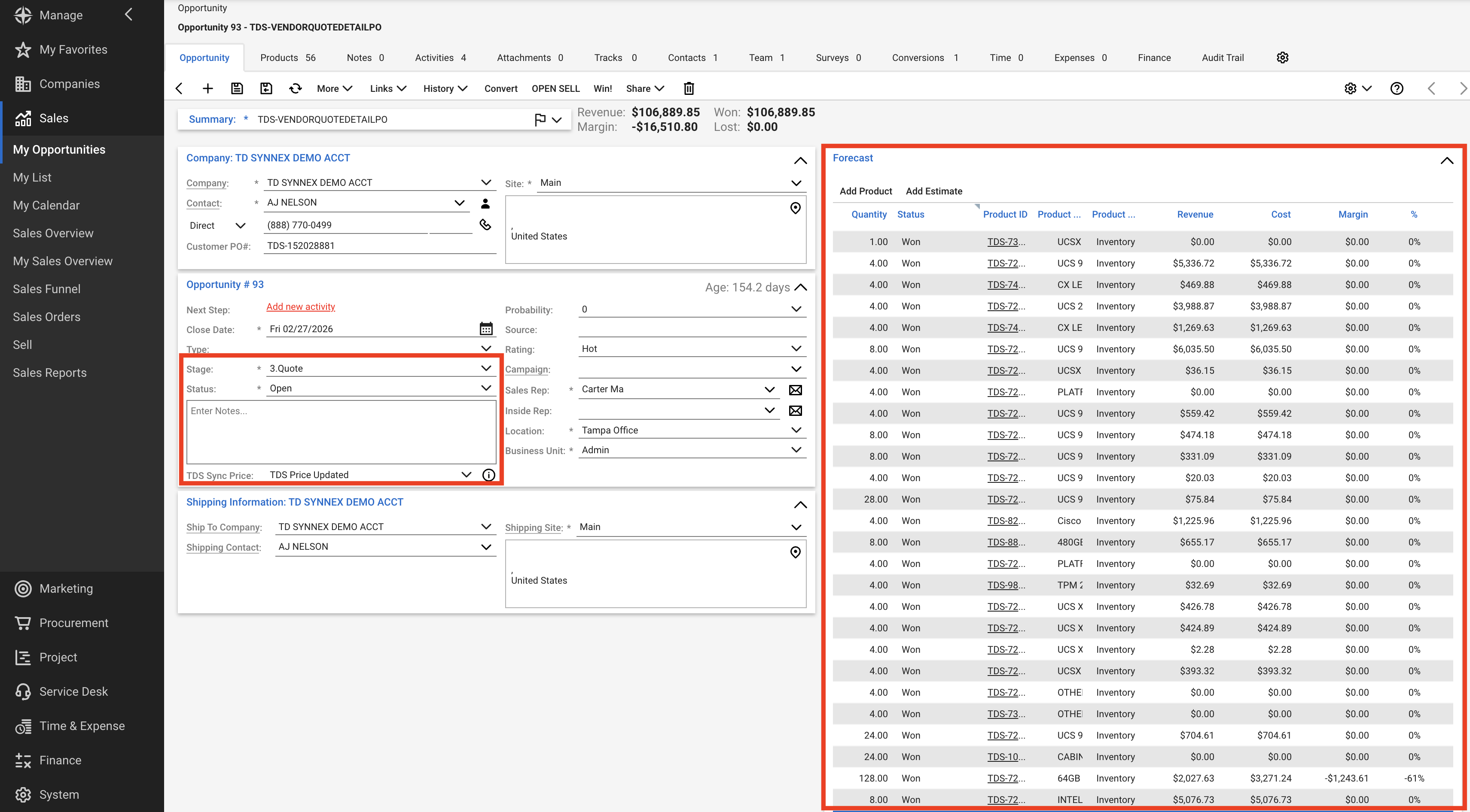 3. ConnectWise QuoteSync - CRM
