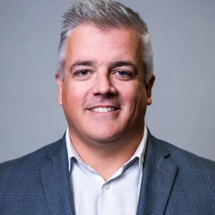 Jared Eckelkamp, vice president and general manager of global field services headshot.