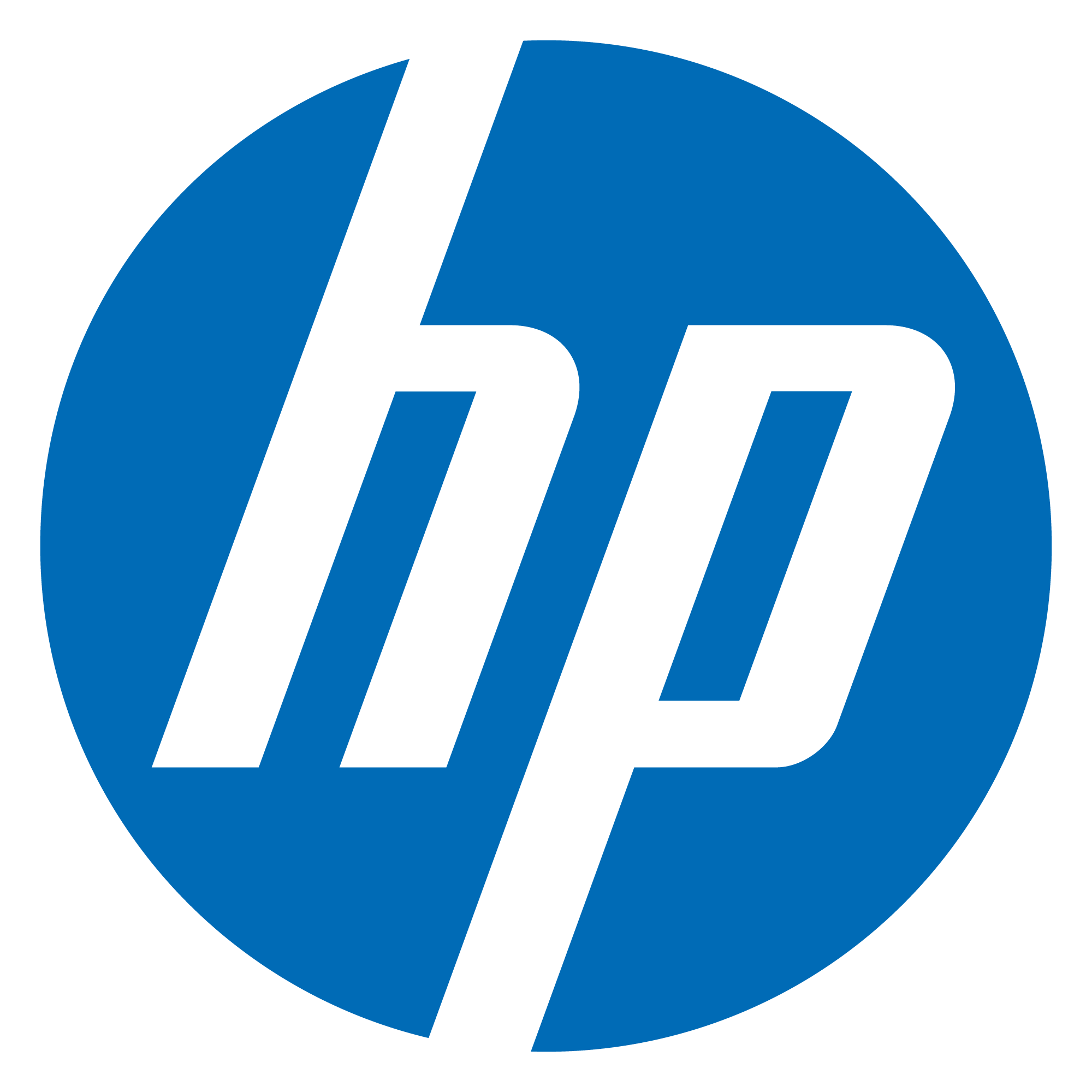 Blue logo for HP