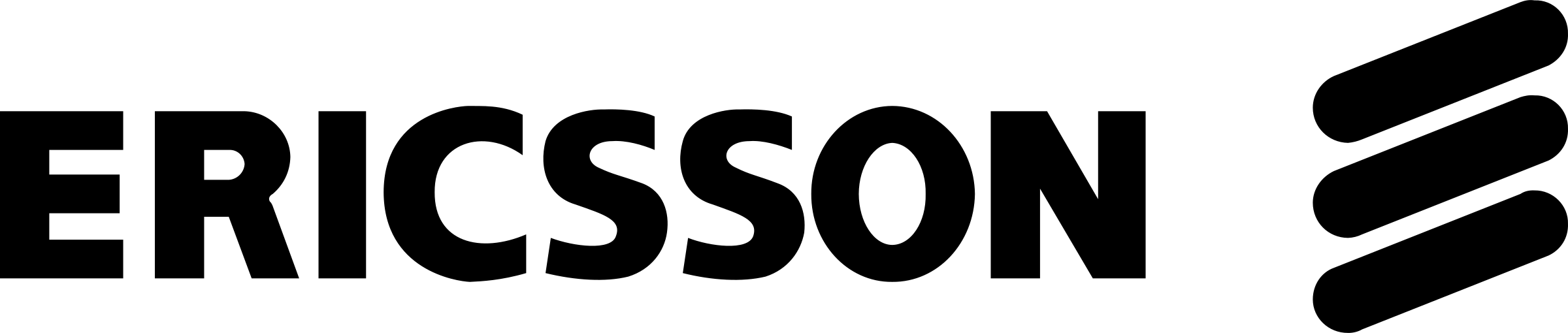 Horizontal logo for Ericsson