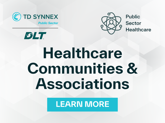 Text reads: Healthcare Communities & Associations. CTA: Learn More